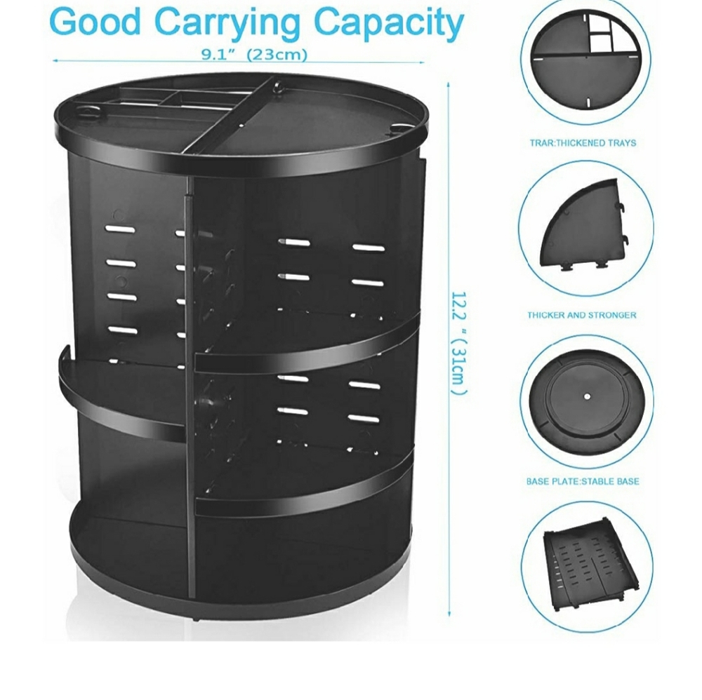 360 Spinning Makeup Organizer - Picture 2 of 4